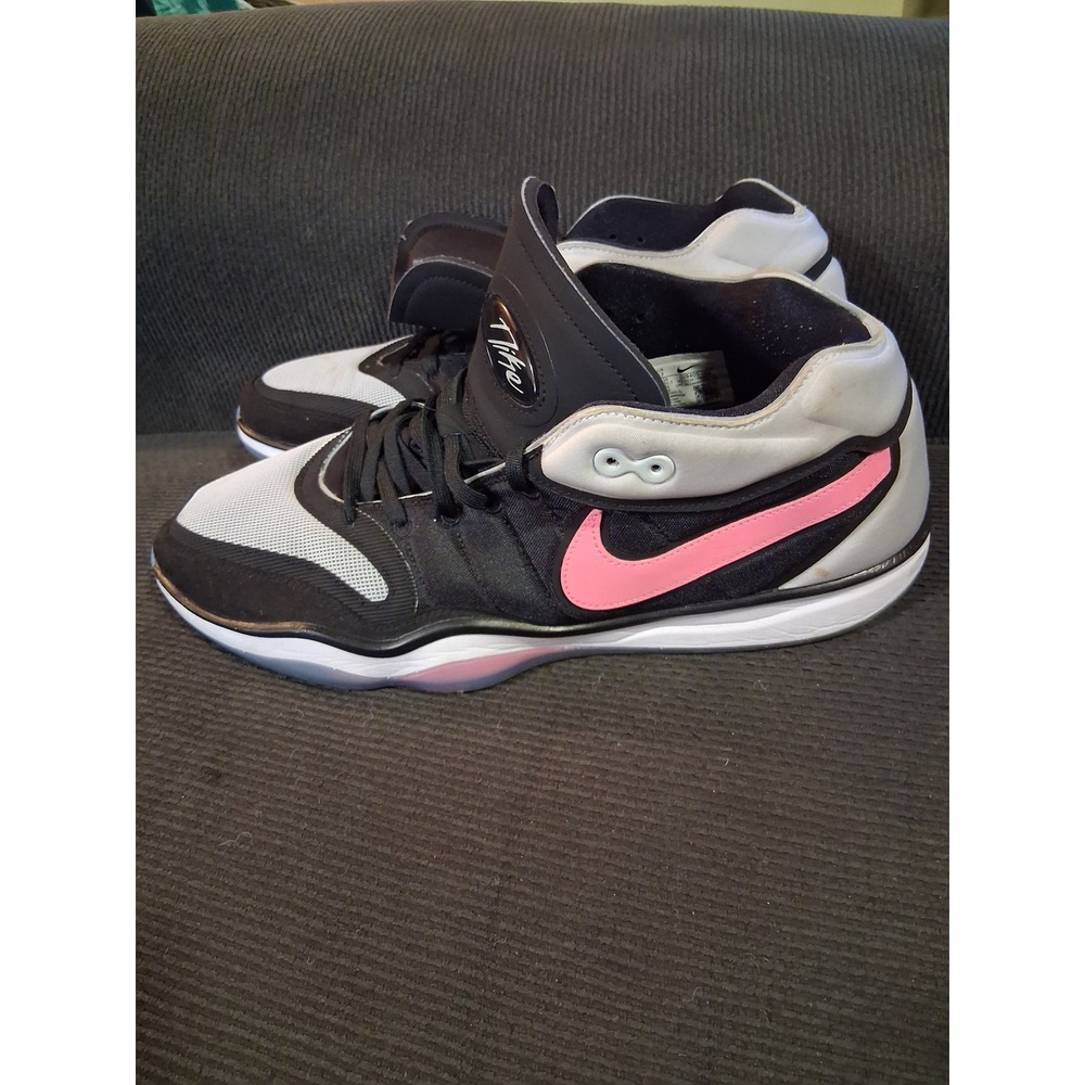 Nike Flight Legacy Mens Basketball Shoes Black White Hyper Pink Size 17